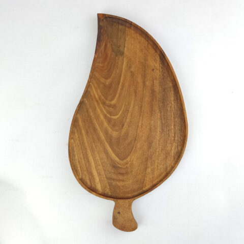 شیرینی خوری چوبی طرح برگ مدل 304 - نمای بالا