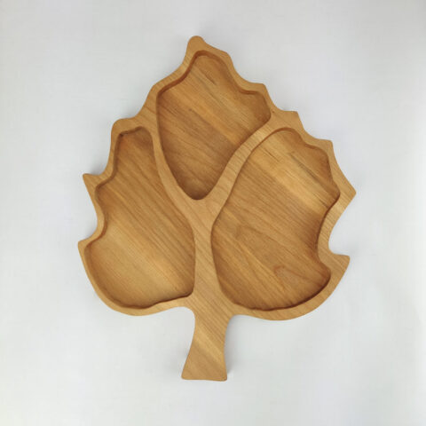 نمای بالایی اردو خوری چوبی طرح برگ مدل 404