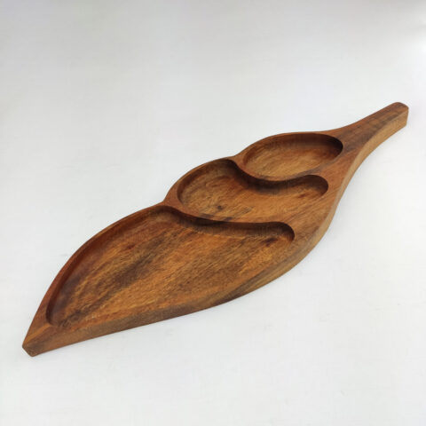 اردو خوری چوبی طرح برگ مدل 405 - نمای جلویی