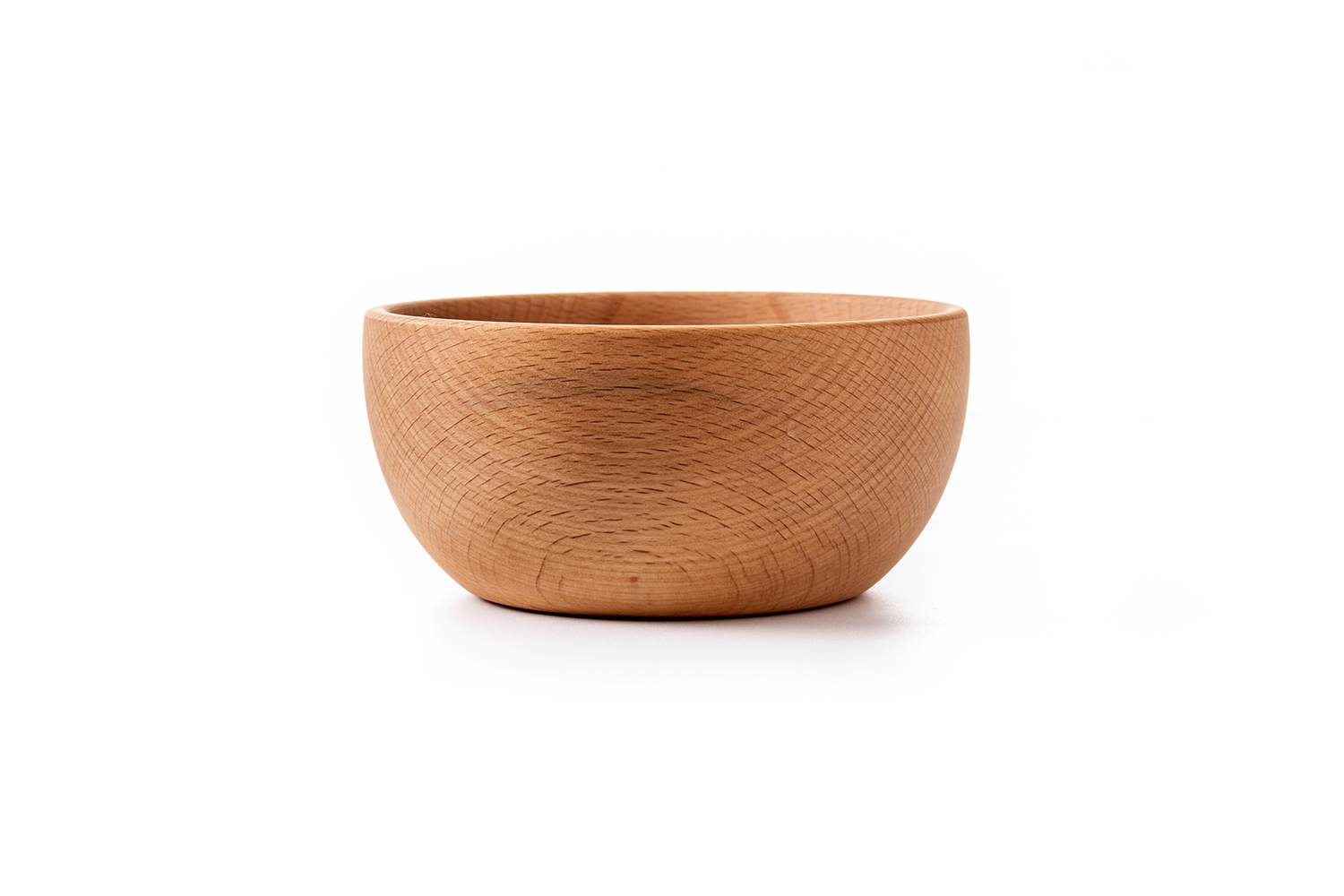 Empty wooden bowl